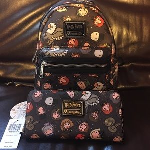 Loungefly Harry Potter Backpack and wallet